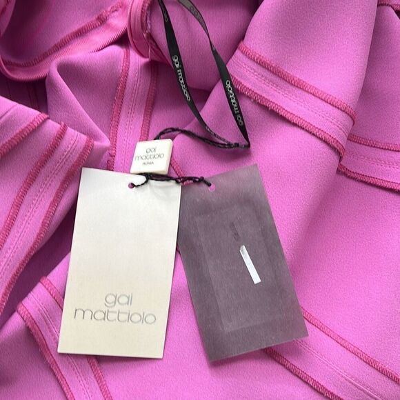 NWT Gai Mattiolo Plunging V-neckline Structured Cups Cut-out front detail Purple - Picture 12 of 14